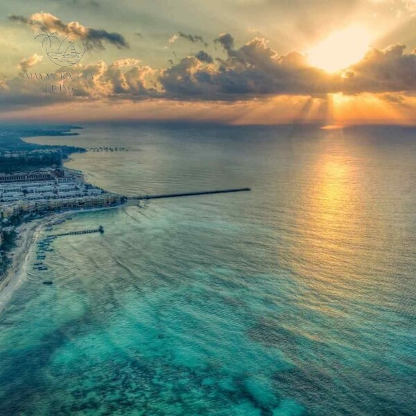 sunset in playa